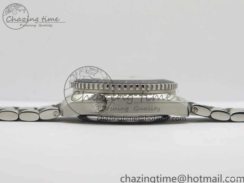 0103 Planet Ocean Master Chrono SS OM 1:1 Best Edition Black Dial On SS Bracelet A9900 V Fashionable 8113